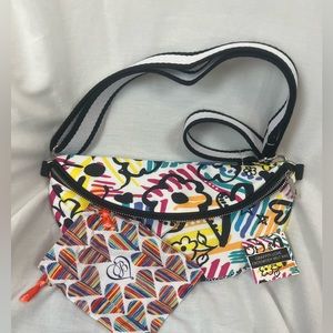 NWT Brighton Graffiti Love Bum Bag Fanny Pack Pouch Purse Bag